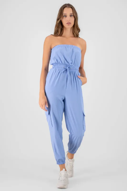 Jumpsuit Strapless Jogger Liso sold by Shasa