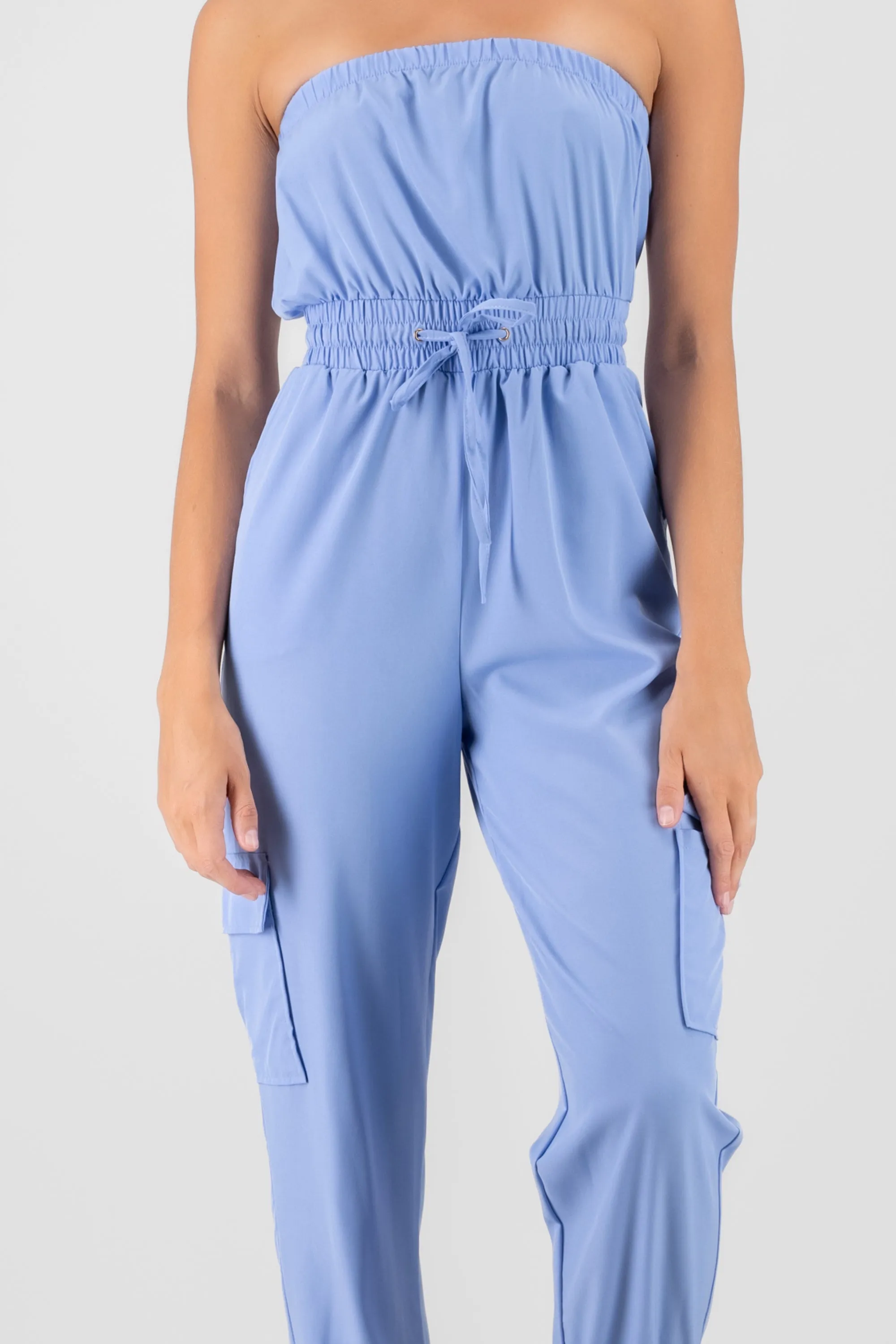 Jumpsuit Strapless Jogger Liso sold by Shasa product image thumbnail 5