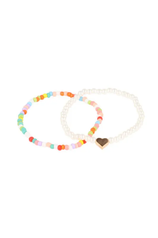 Set Pulseras Corazon sold by Shasa