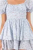 Vestido olanes textura con flores sold by Shasa