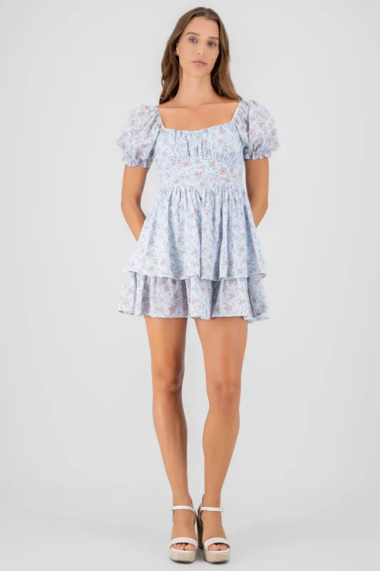 Vestido olanes textura con flores sold by Shasa