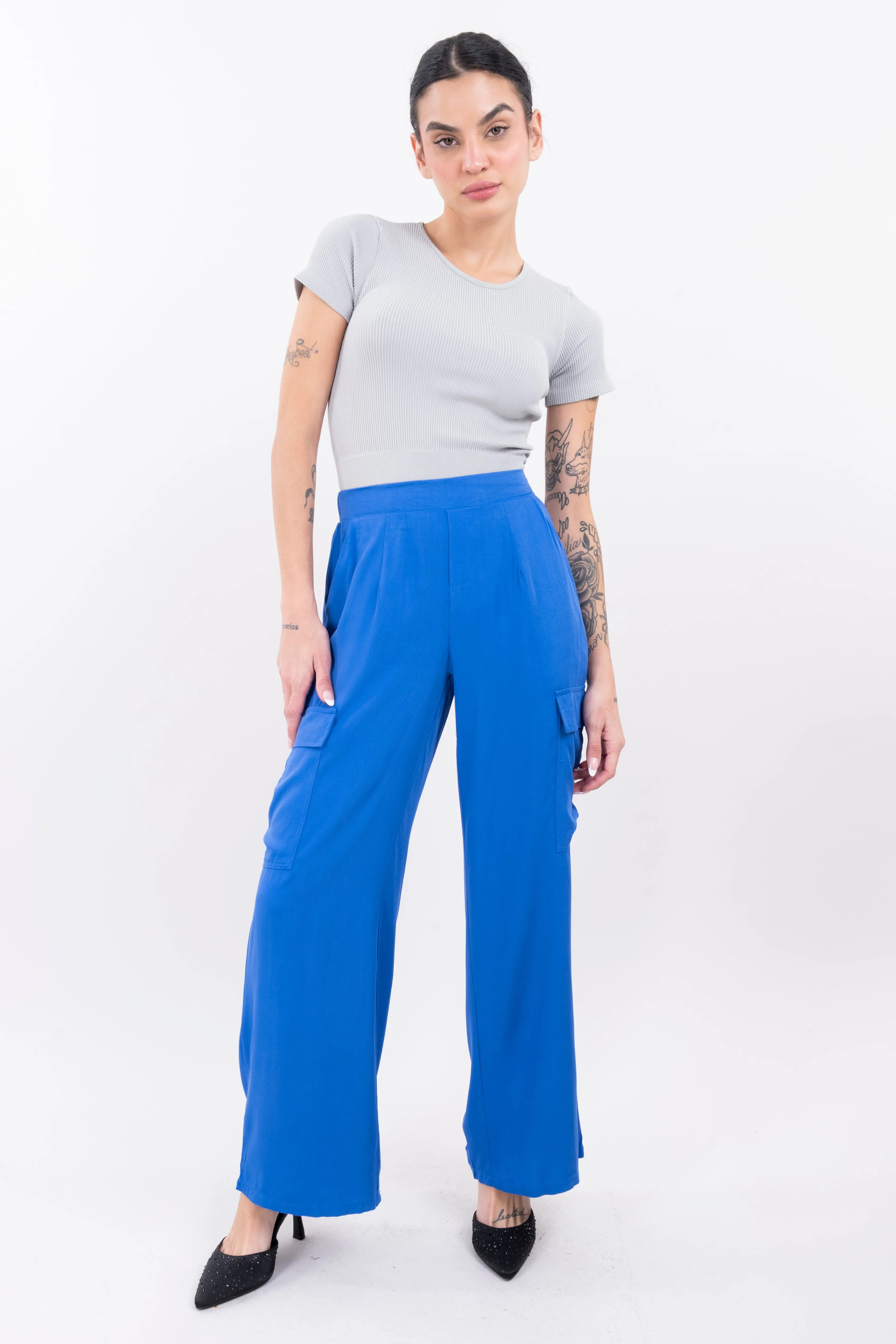 Pantalón cargo cintura elástica sold by Shasa product image thumbnail 2