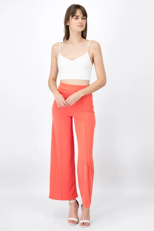 Pantalón Wide Leg Cintura Alta Costuras sold by Shasa