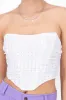 Top de mesh con piedra de brillos sold by Shasa