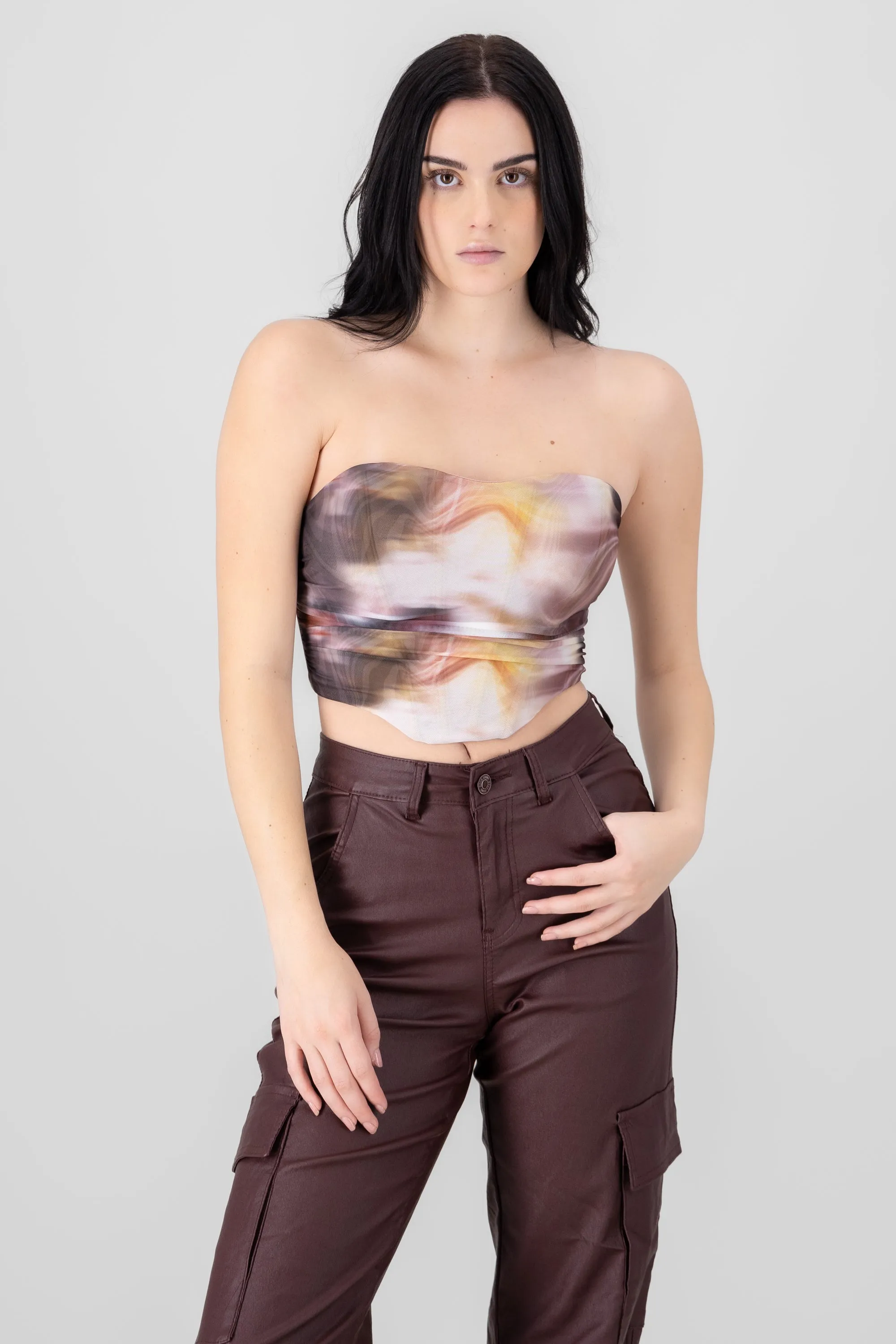 Corset mesh estampado sold by Shasa