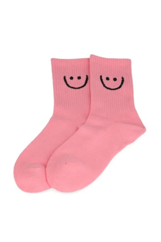 Calcetas acanaladas bordado carita sold by Shasa