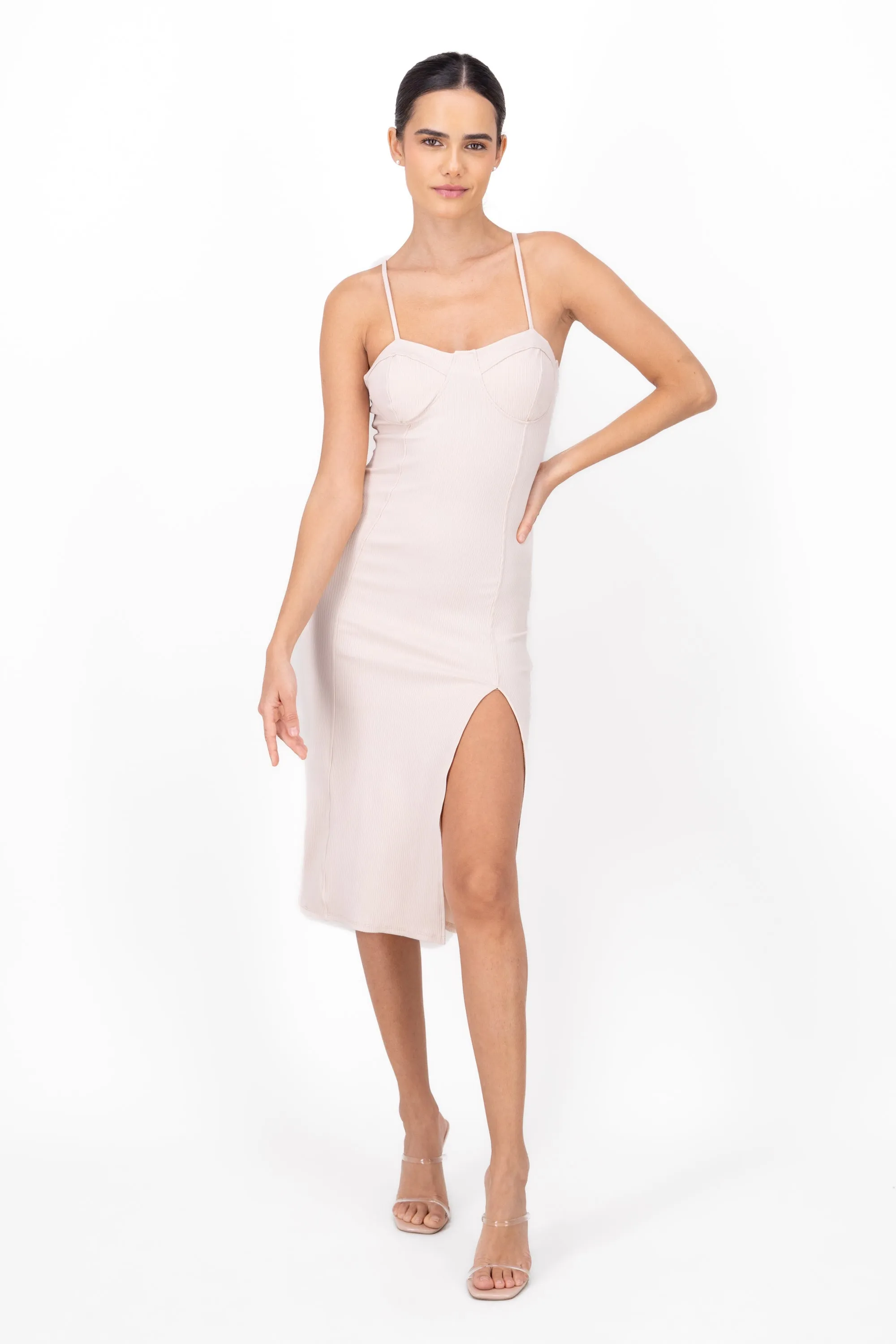 Vestido Maxi Con Copas Rib sold by Shasa