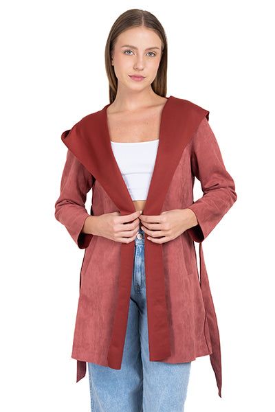 Abrigo liso suede sold by Shasa