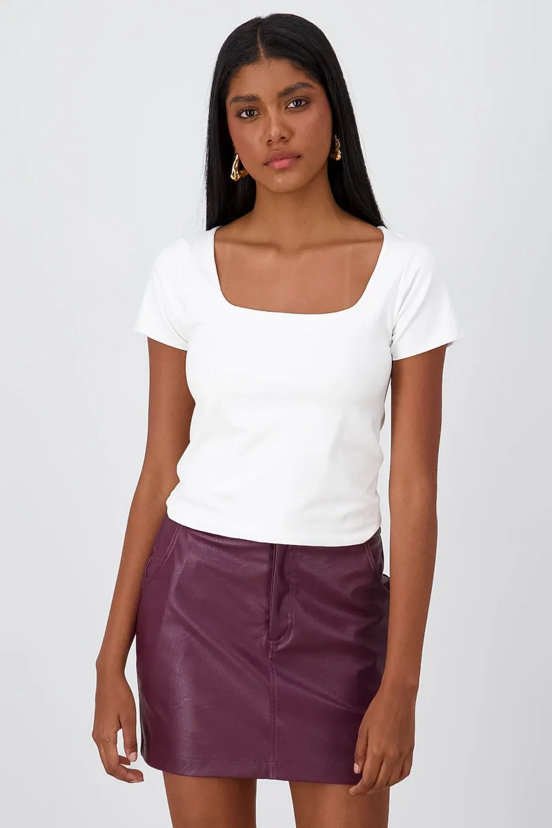 Playera Lisa Doble Tela Escote Cuadrado Hypsters sold by Shasa