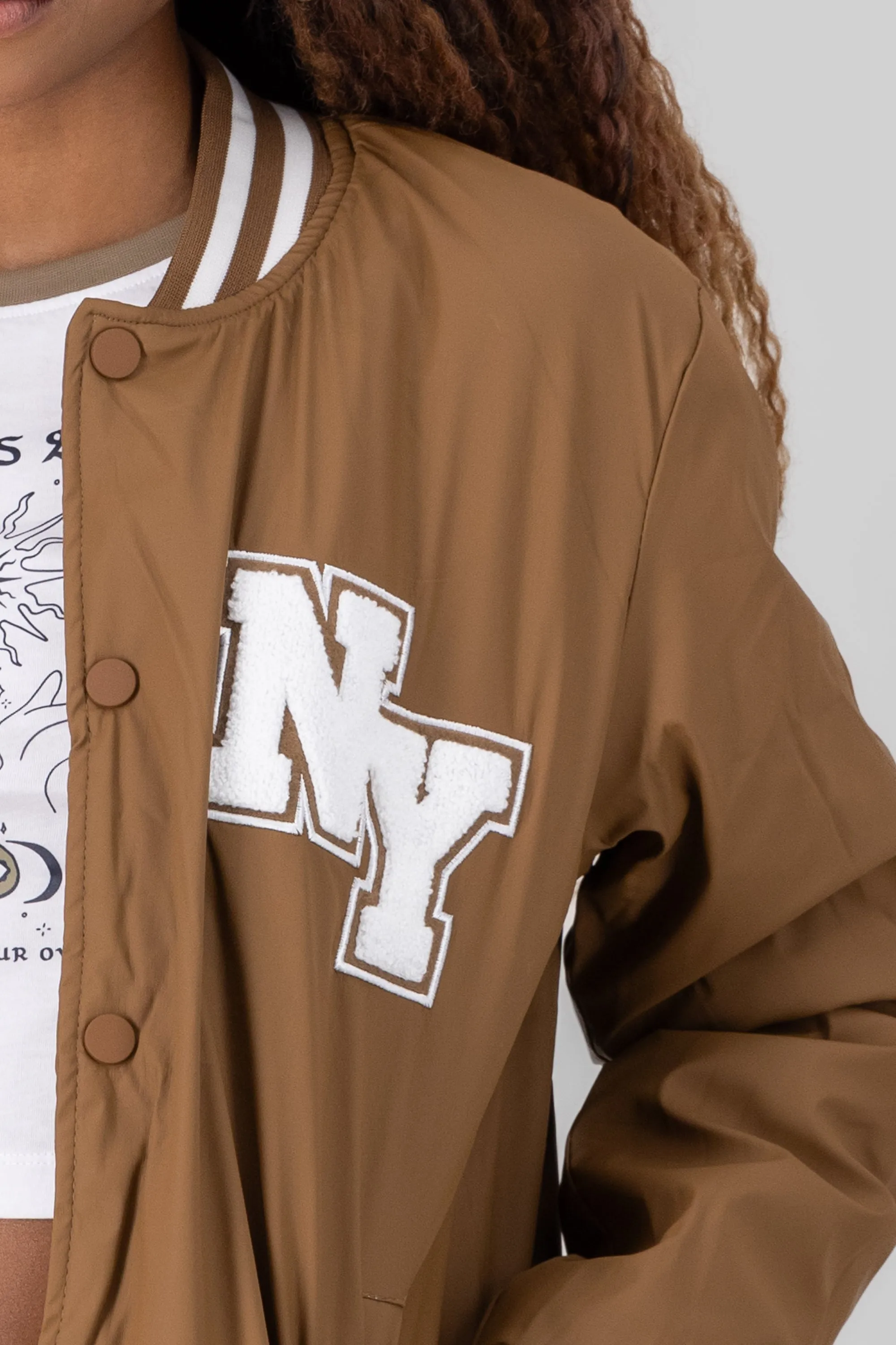 Bomber over ny manga larga sold by Shasa product image thumbnail 5