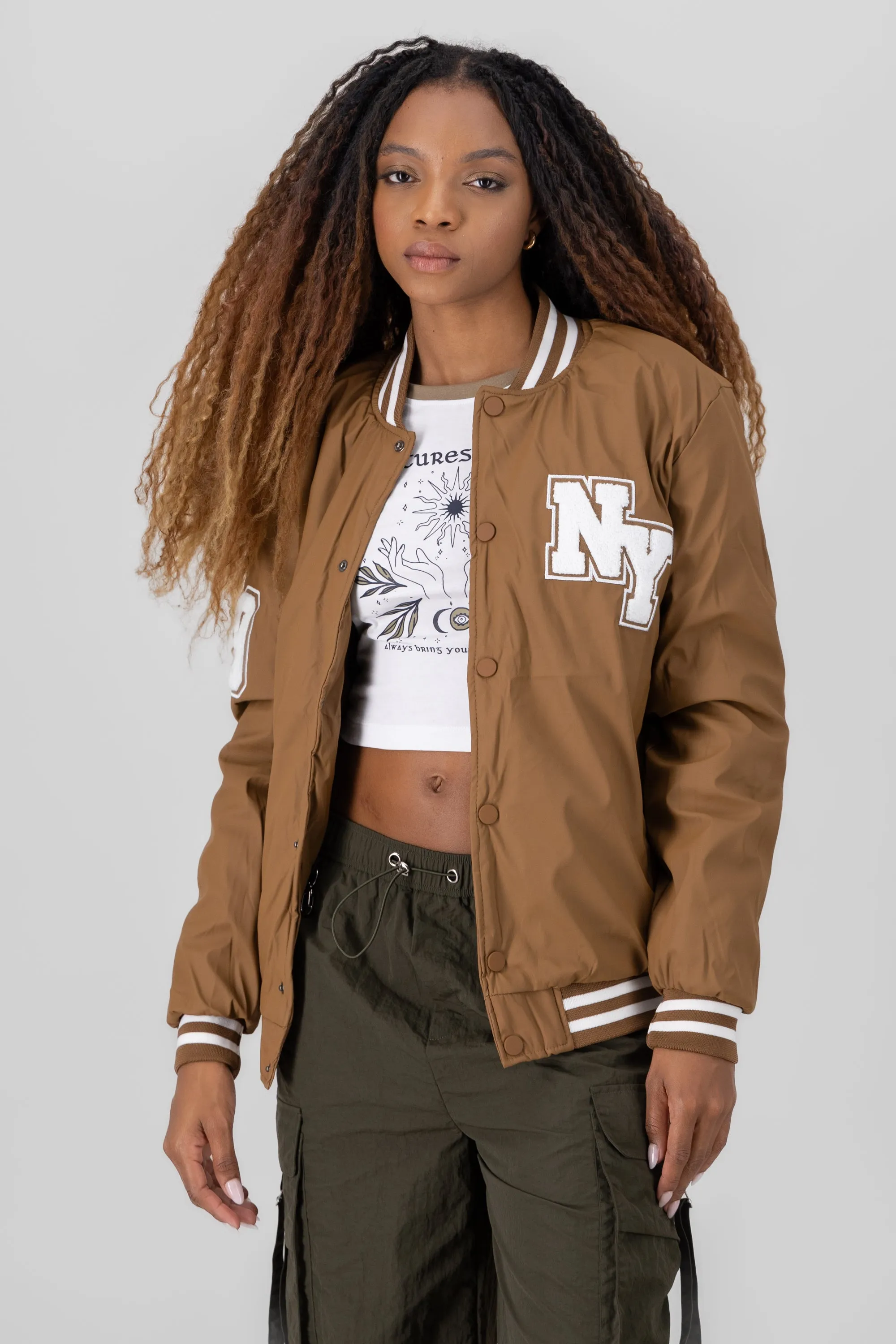 Bomber over ny manga larga sold by Shasa product image thumbnail 2