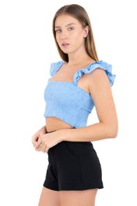 Top elástico fruncido sold by Shasa