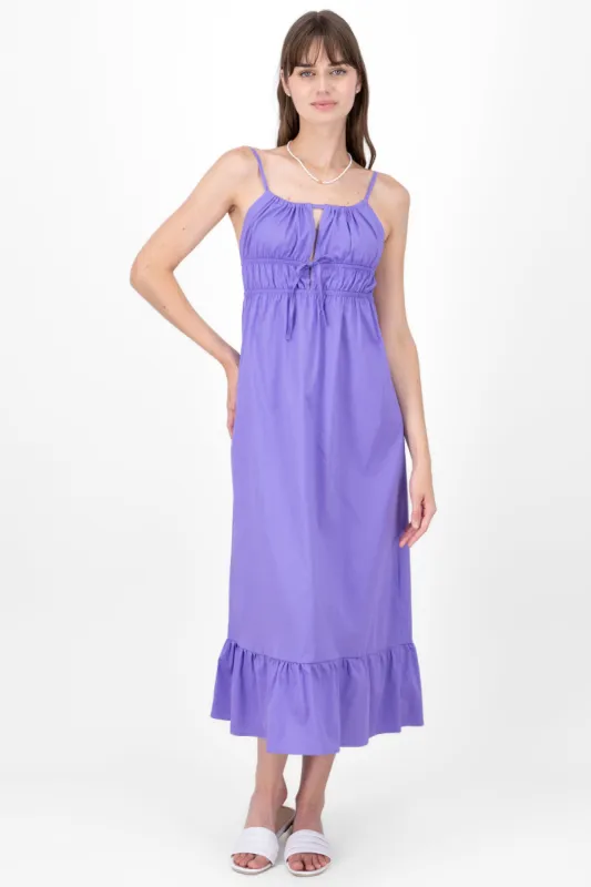 Vestido maxi tirantes detalle drapeado sold by Shasa