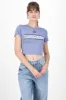 Playera crop racing sold by Shasa