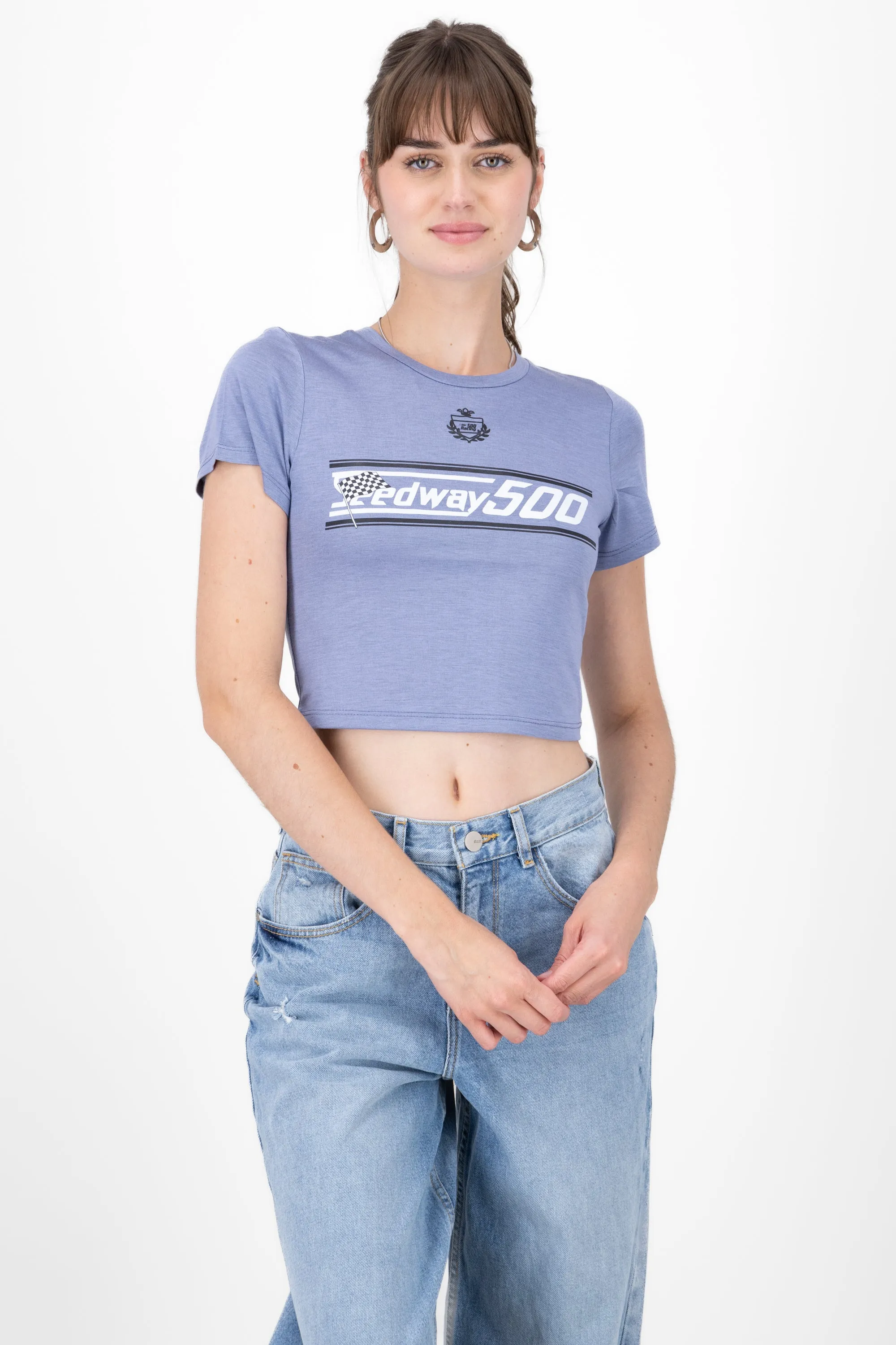Playera crop racing sold by Shasa product image thumbnail 2