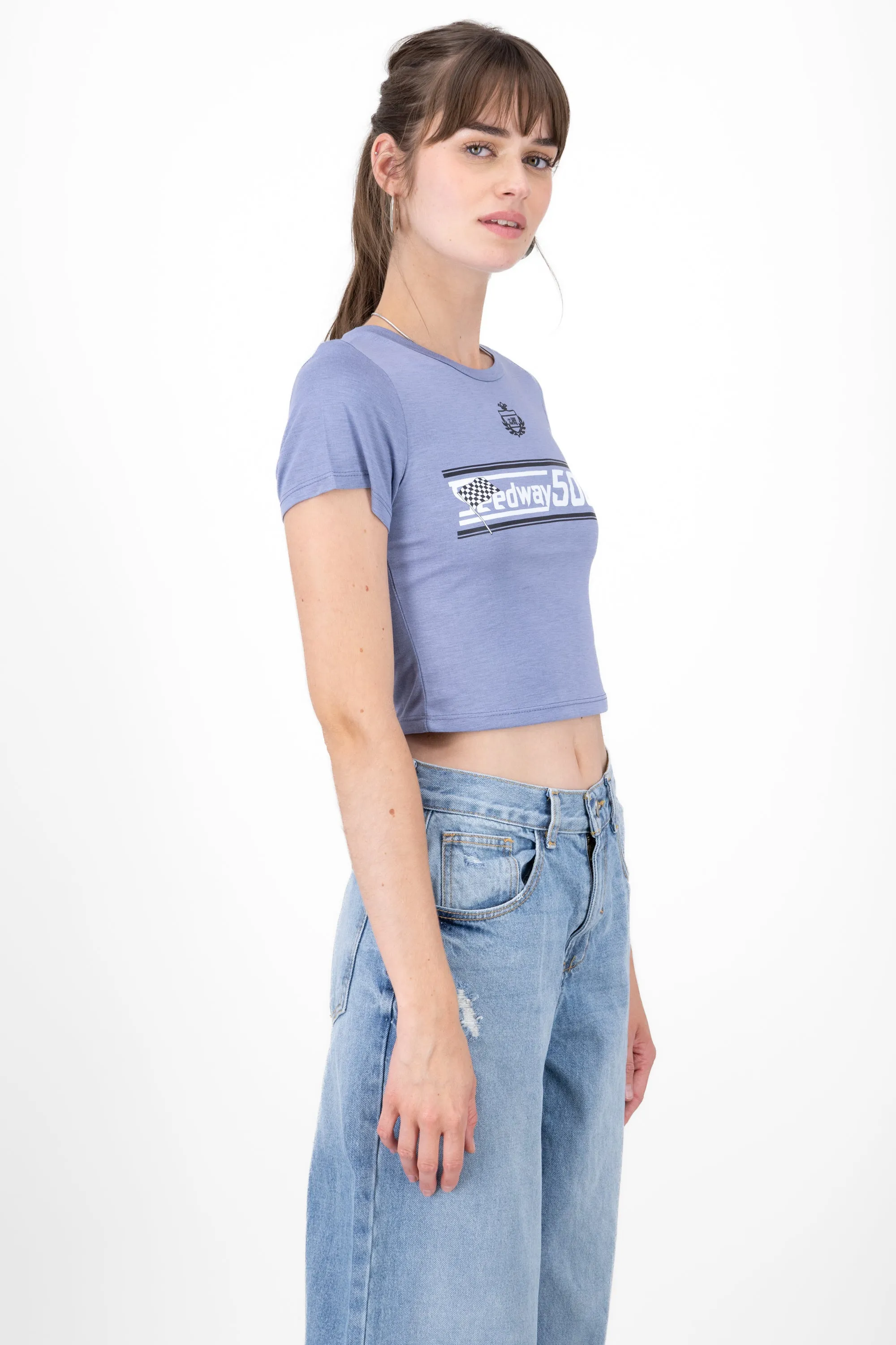 Playera crop racing sold by Shasa product image thumbnail 3