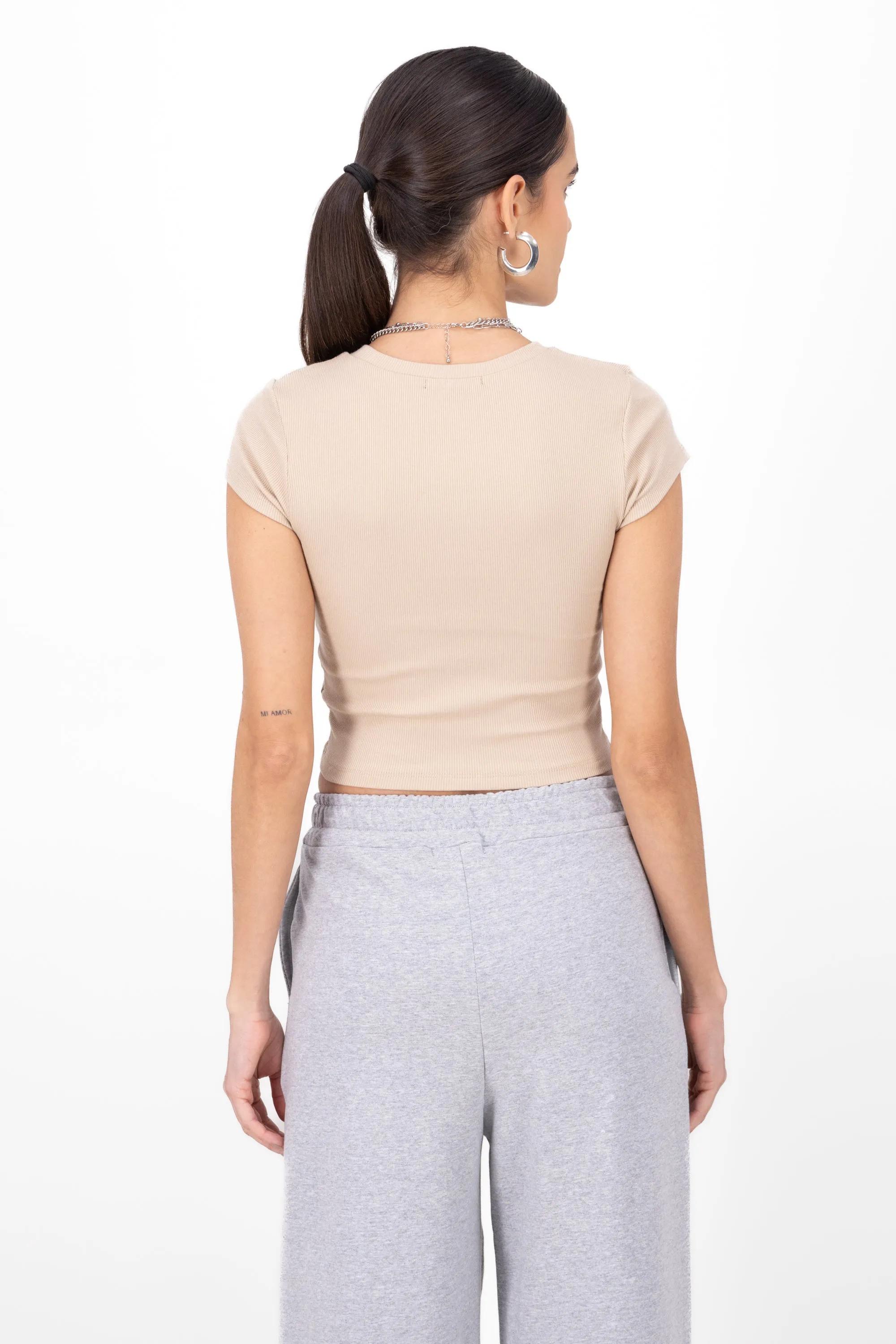 Top Rib Cuello Redondo Manga Corta sold by Shasa product image thumbnail 4