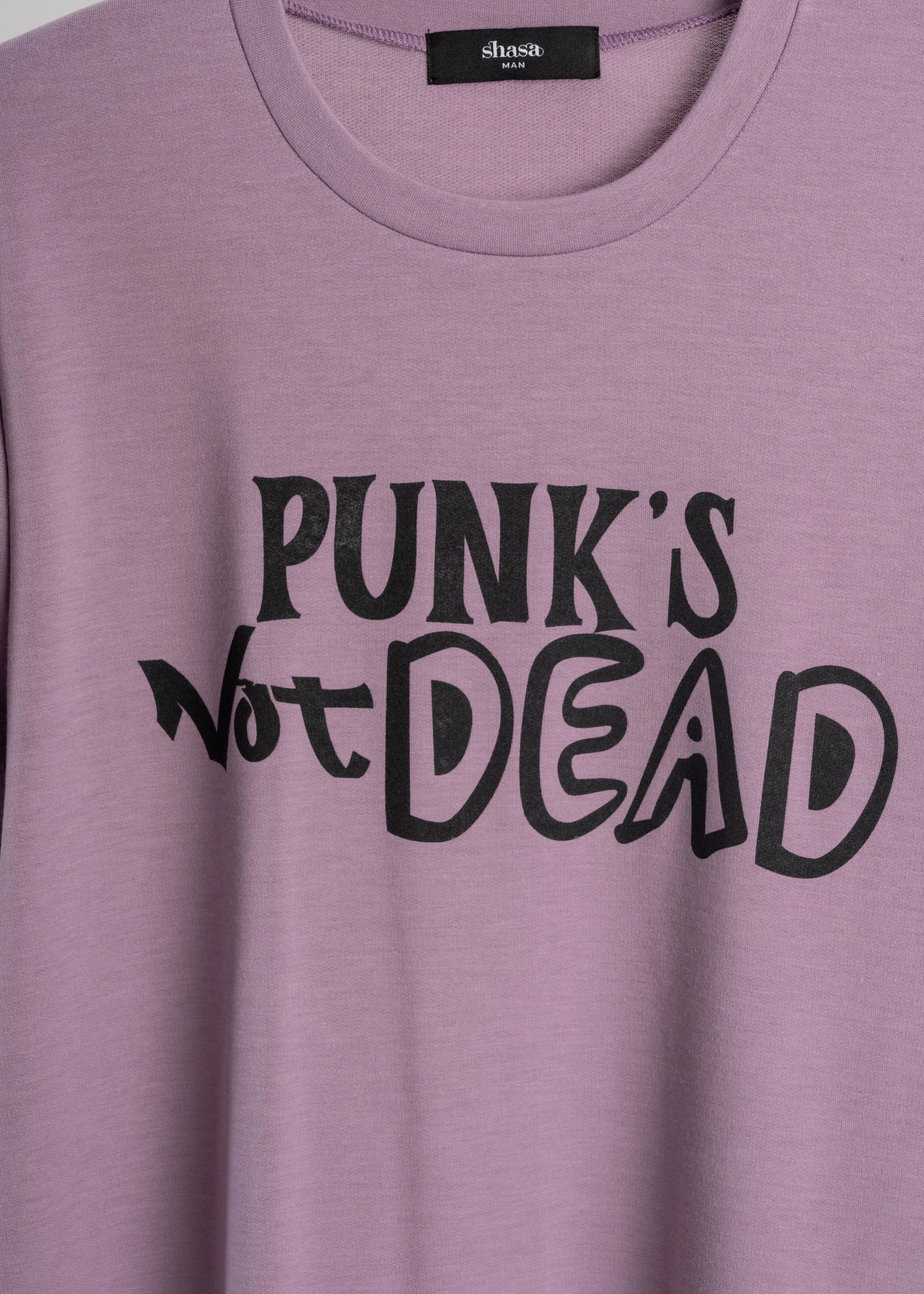 Playera estampado delantero Punk’s not dead sold by Shasa product image thumbnail 2