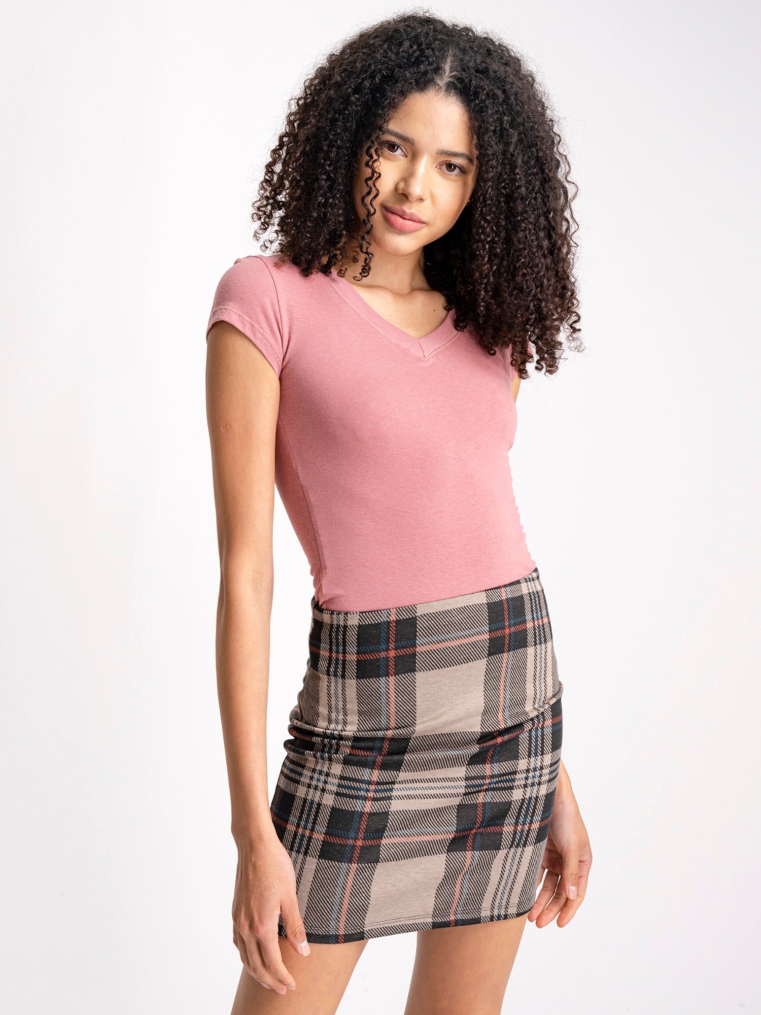 Blusa manga corta cuello v sold by Shasa