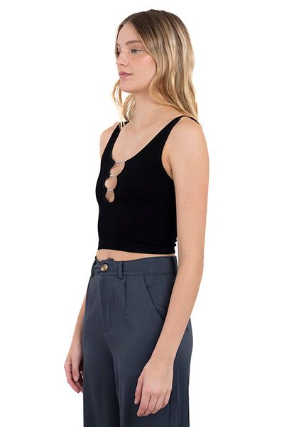 Top abertura escote brillos sold by Shasa product image thumbnail 3