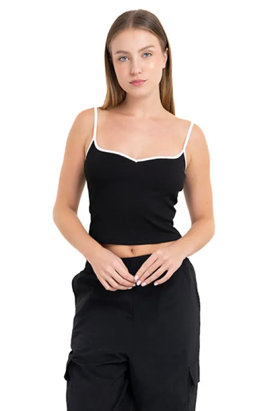 Top tirantes borde bicolor sold by Shasa