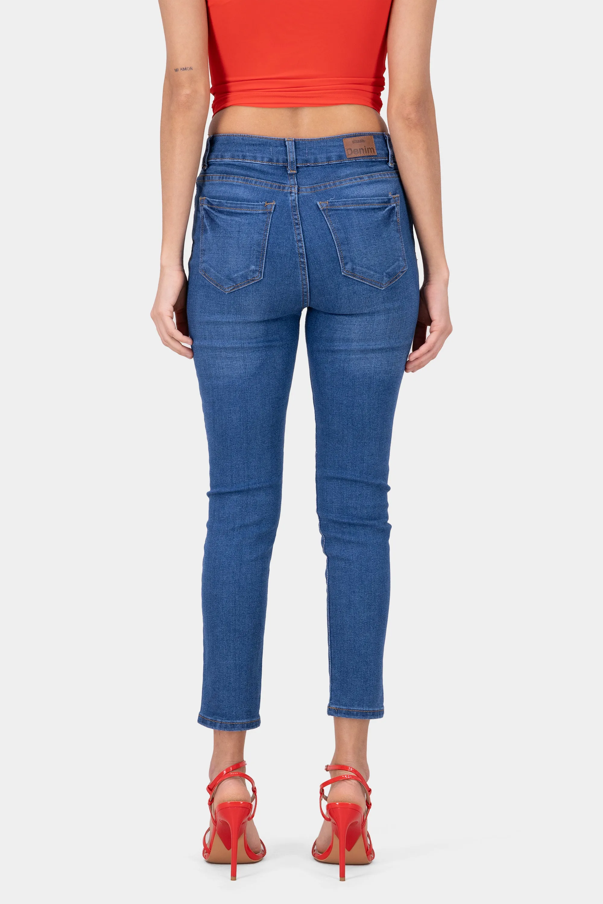 Jeans skinny cintura media sold by Shasa product image thumbnail 4