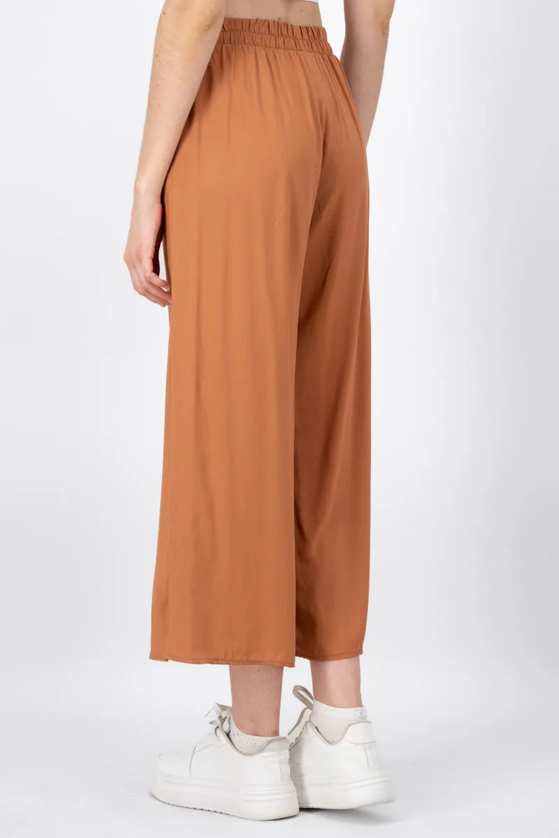 Pantalón Wide Leg Cintura Alta Fruncida sold by Shasa product image thumbnail 4