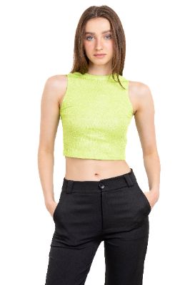 Top lurex cuello redondo sold by Shasa