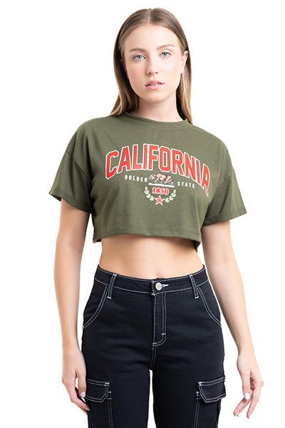 Playera Crop California sold by Shasa product image thumbnail 2