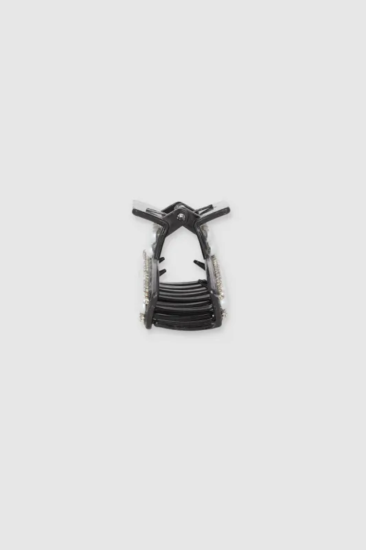 Pinza Banana Perlas Brillos sold by Shasa