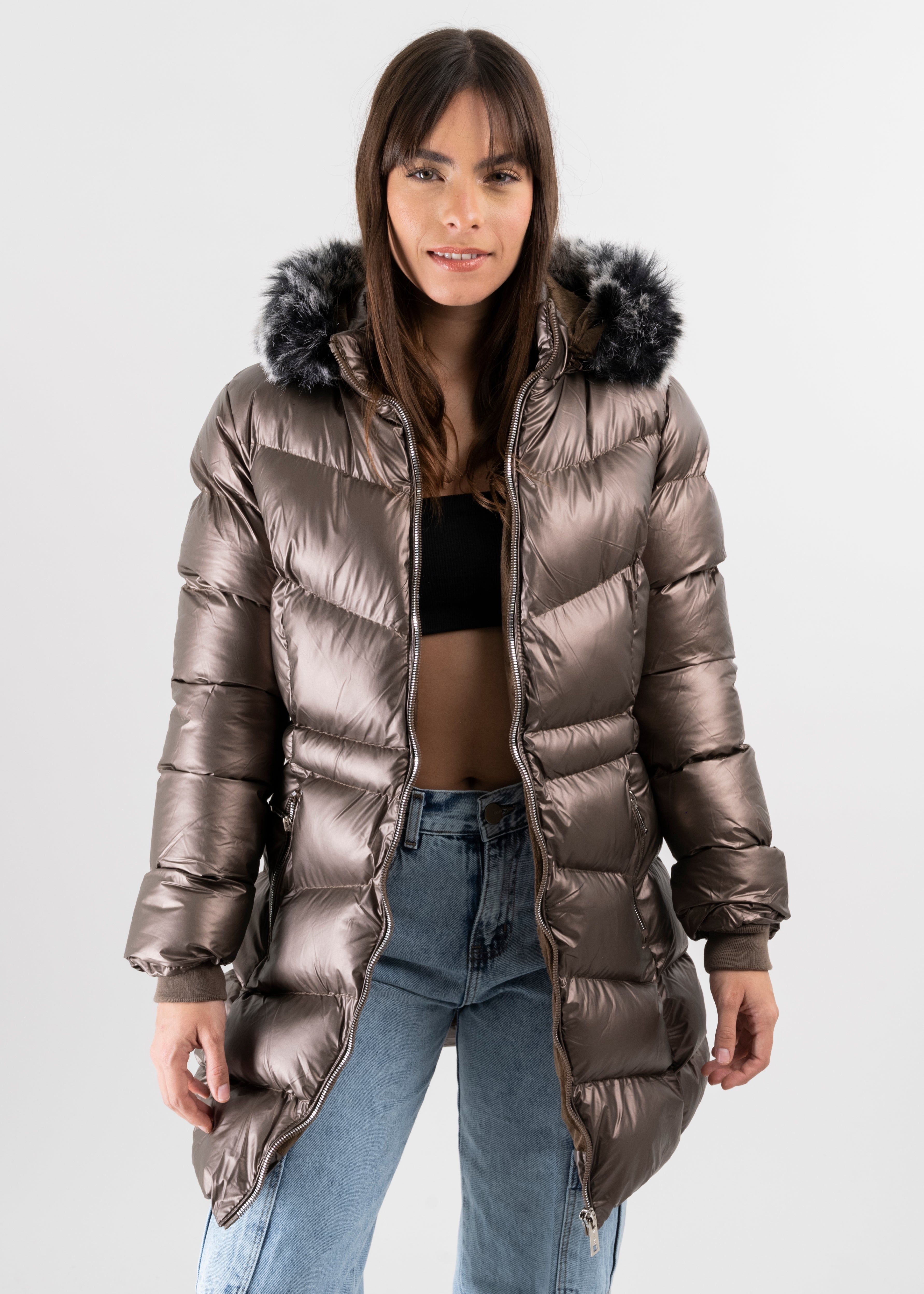 Chamarra capitonada metálica sold by Shasa product image thumbnail 2