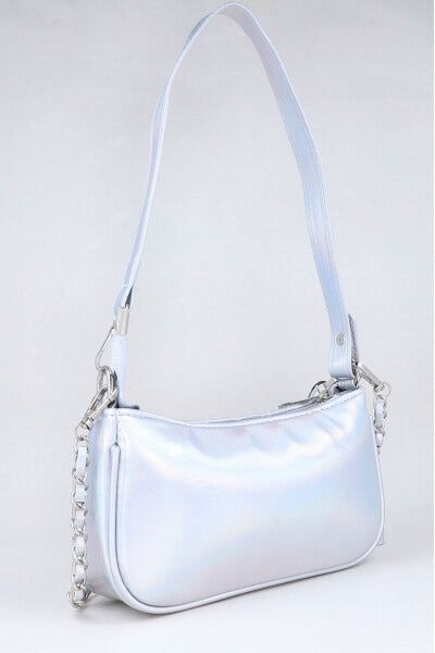 Bolso baguette capitonado metálico sold by Shasa product image thumbnail 3