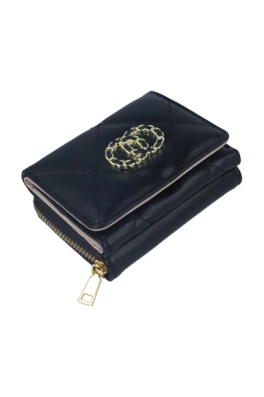 Cartera capitonada círculos cadena sold by Shasa