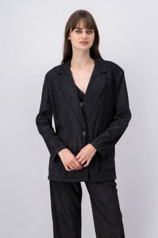 Blazer largo botones cruzados brillos sold by Shasa