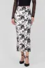 Falda midi mesh flock flores sold by Shasa