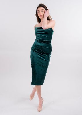 Vestido midi velvet brillo sold by Shasa