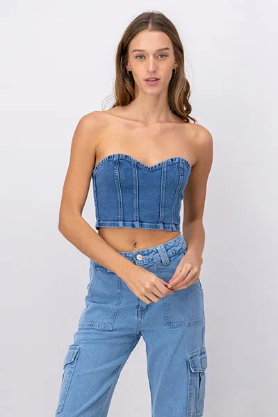 Top Corset Denim sold by Shasa product image thumbnail 2