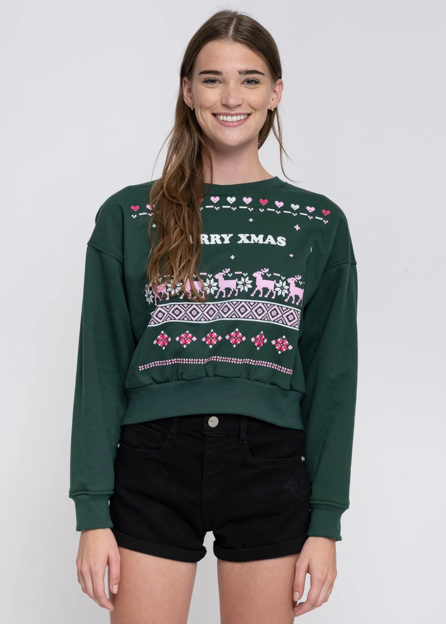 Hoodie navideña Merry X-mas sold by Shasa product image thumbnail 2