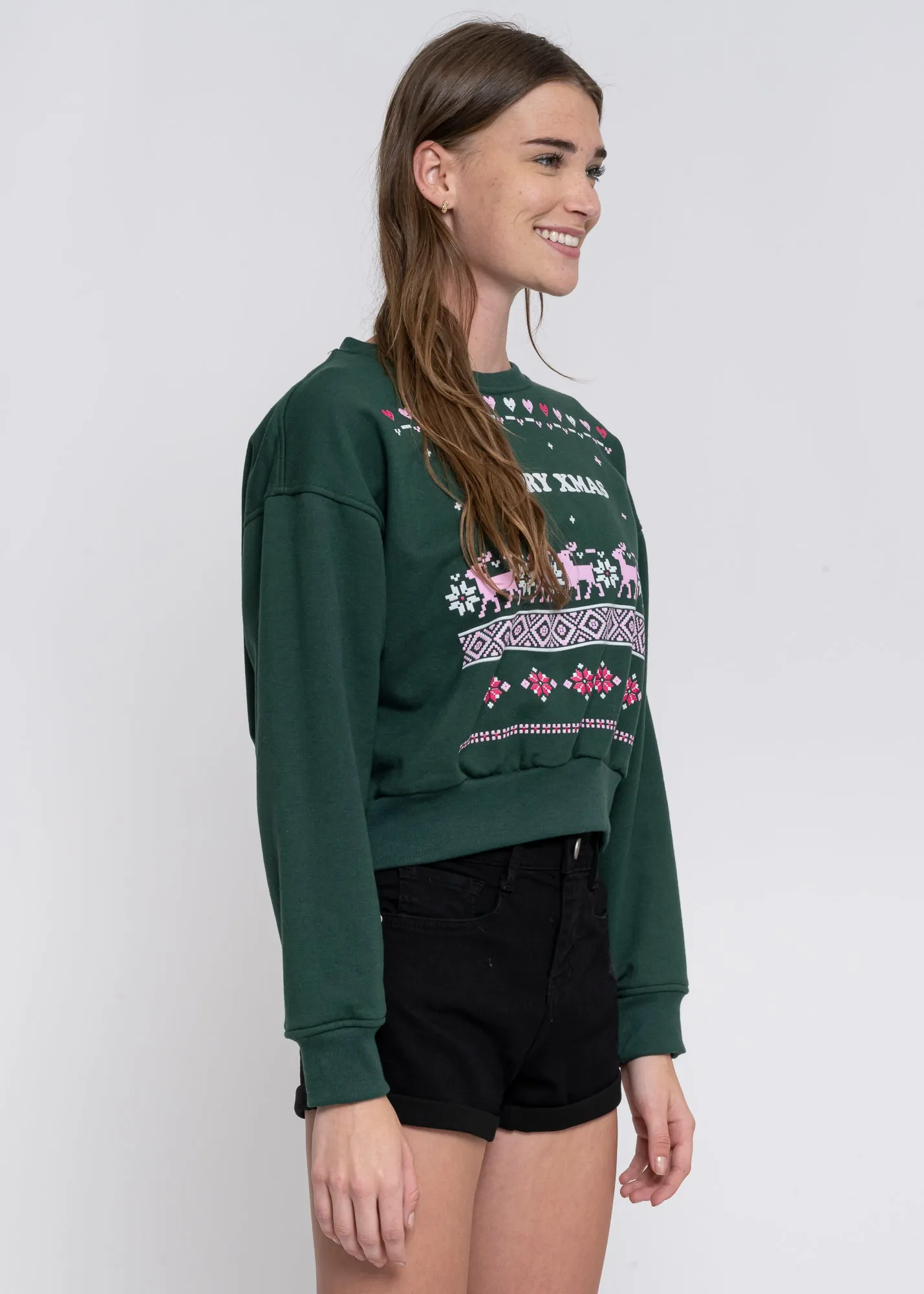 Hoodie navideña Merry X-mas sold by Shasa product image thumbnail 3