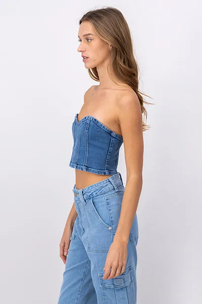 Top Corset Denim sold by Shasa product image thumbnail 3