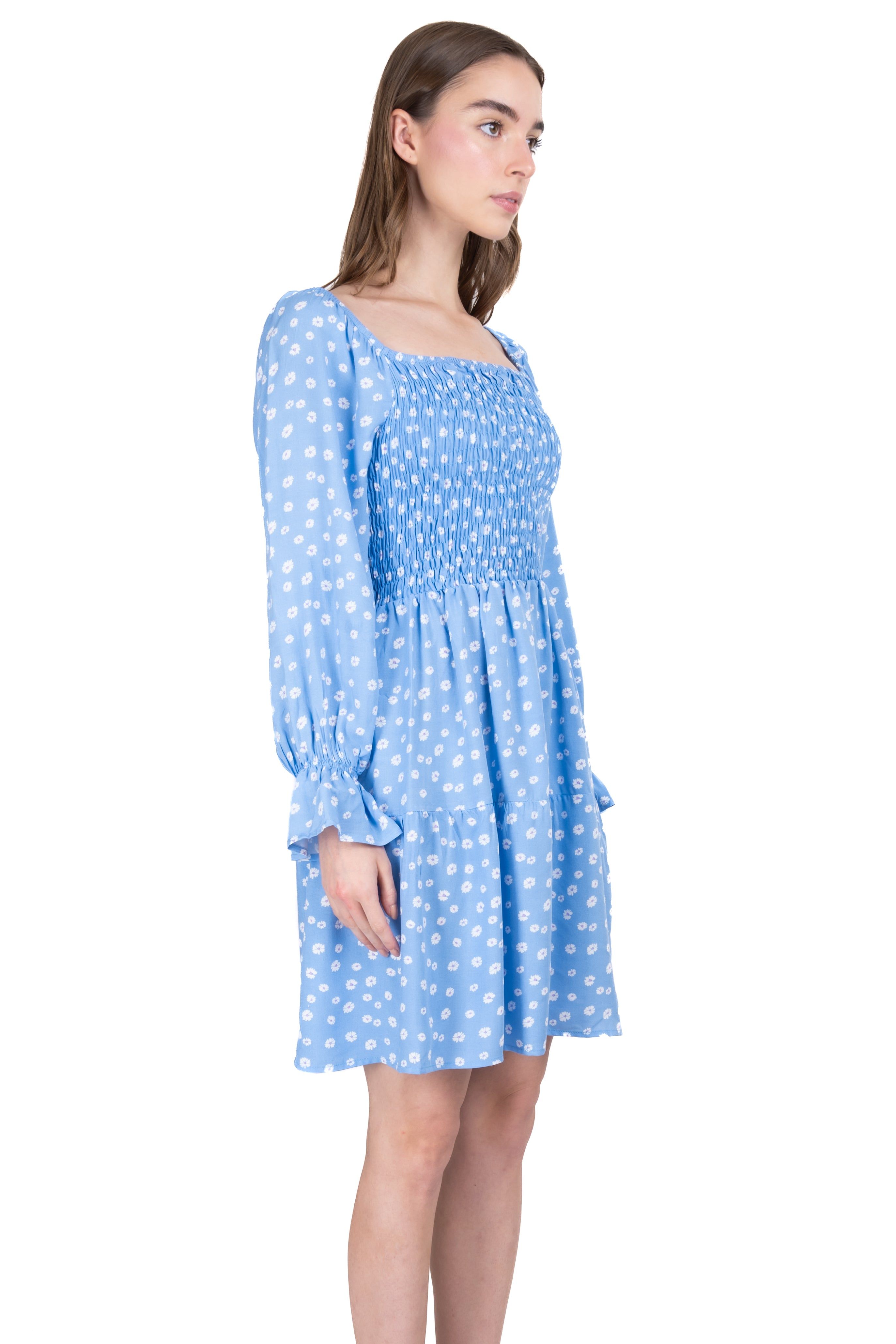 Vestido mini manga larga flores sold by Shasa product image thumbnail 3