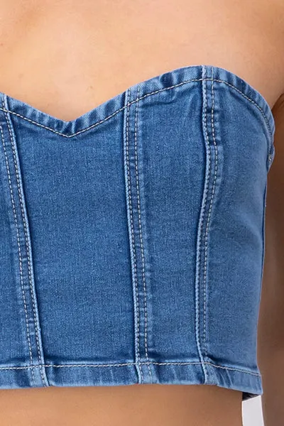 Top Corset Denim sold by Shasa product image thumbnail 5