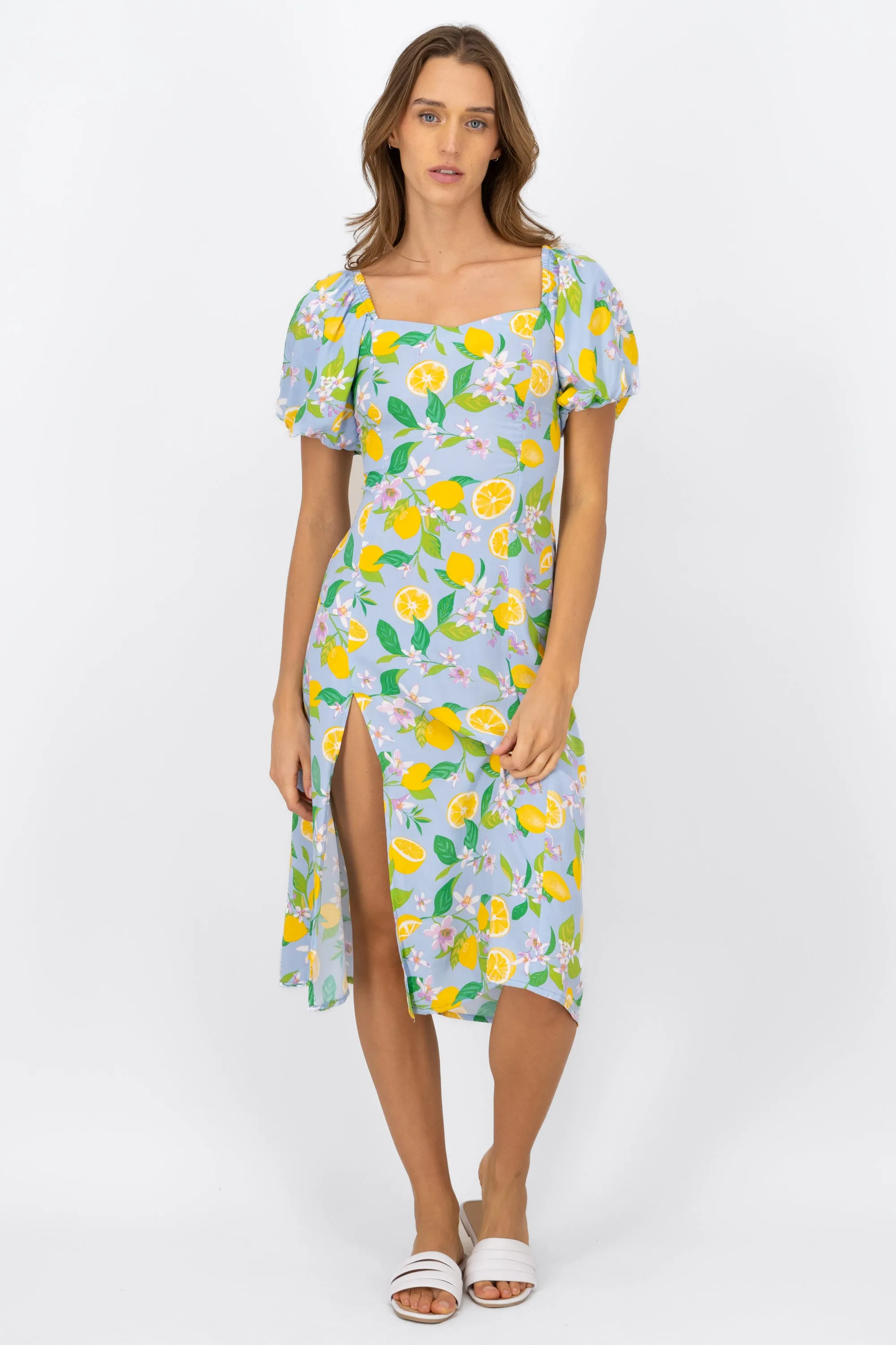 Vestido midi abertura estampado sold by Shasa product image thumbnail 2