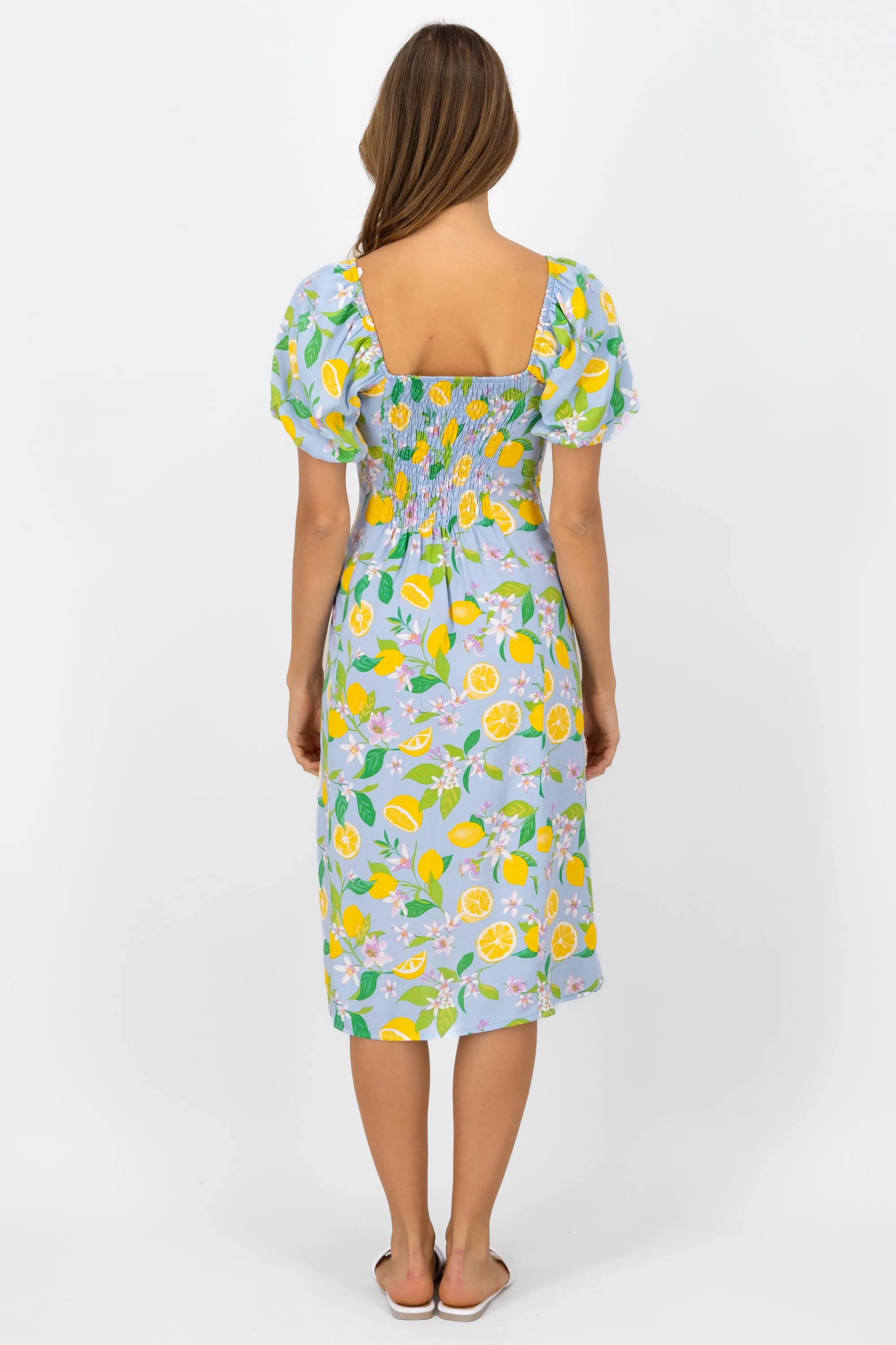 Vestido midi abertura estampado sold by Shasa product image thumbnail 4