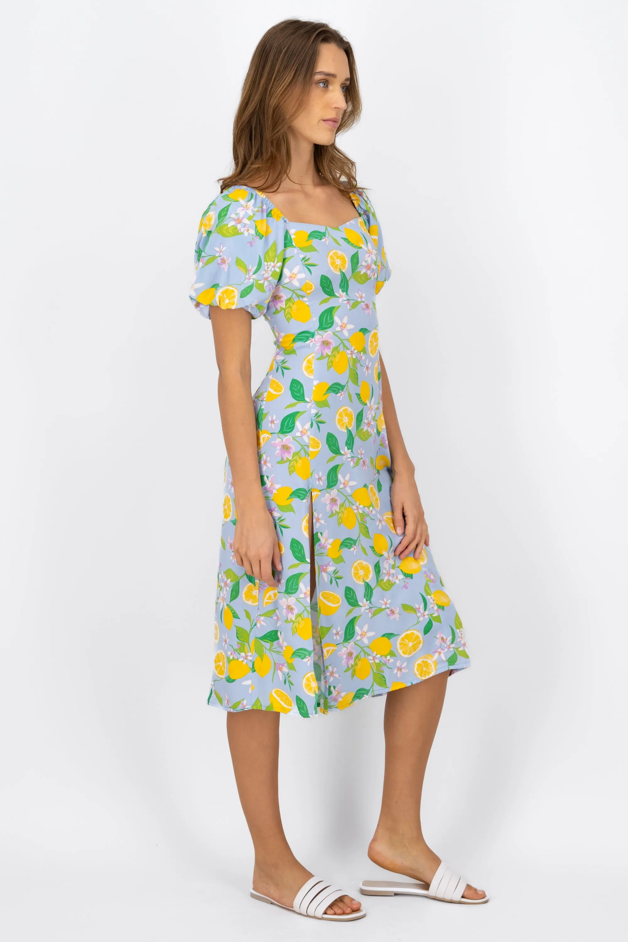 Vestido midi abertura estampado sold by Shasa product image thumbnail 3