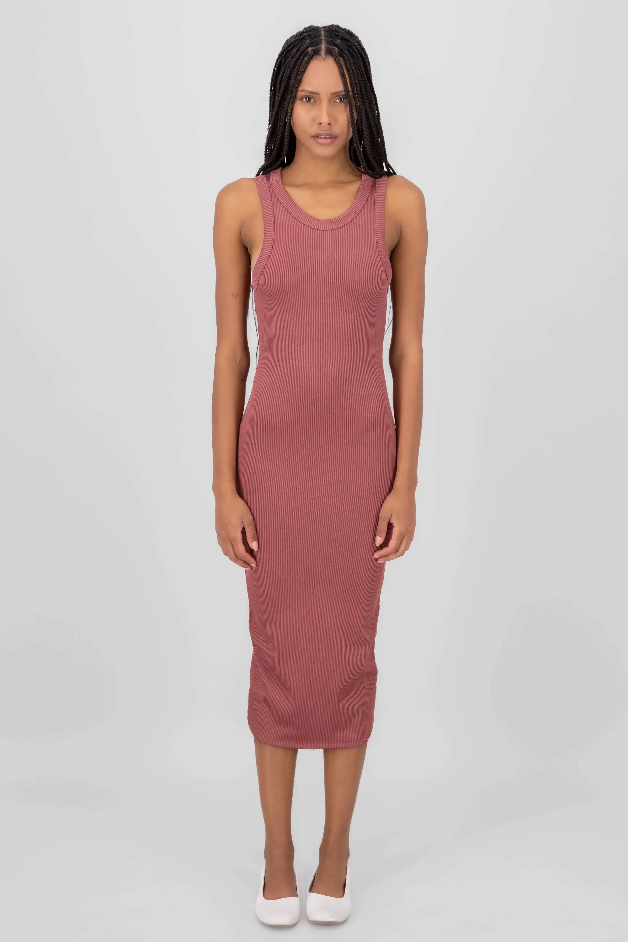 Vestido Maxi Sin Manga Rib sold by Shasa product image thumbnail 2