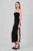 Vestido maxi leopardo mesh flock sold by Shasa