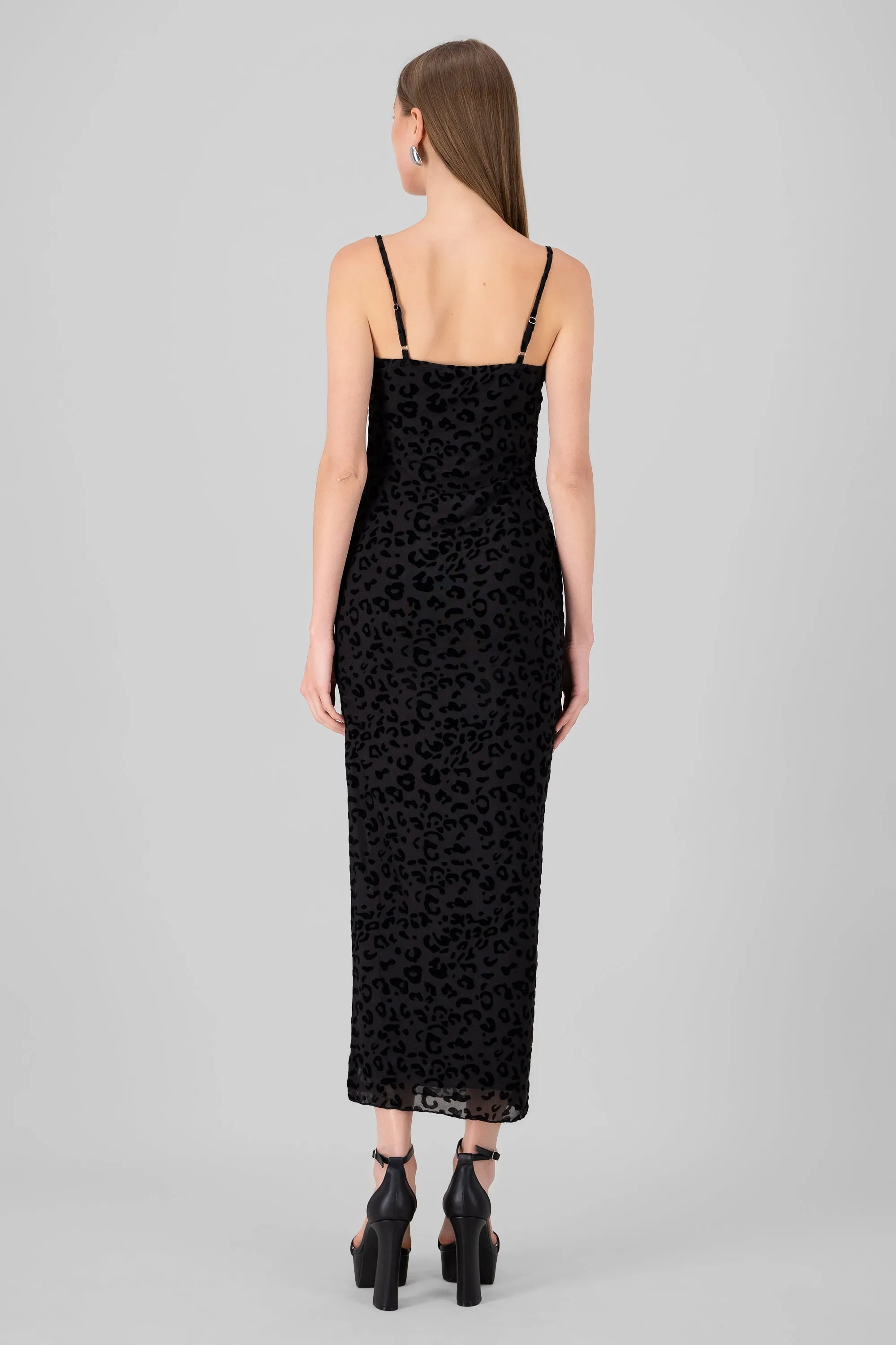 Vestido maxi leopardo mesh flock sold by Shasa product image thumbnail 4