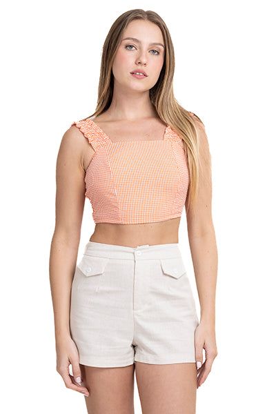 Top crop elástico estampado sold by Shasa product image thumbnail 2