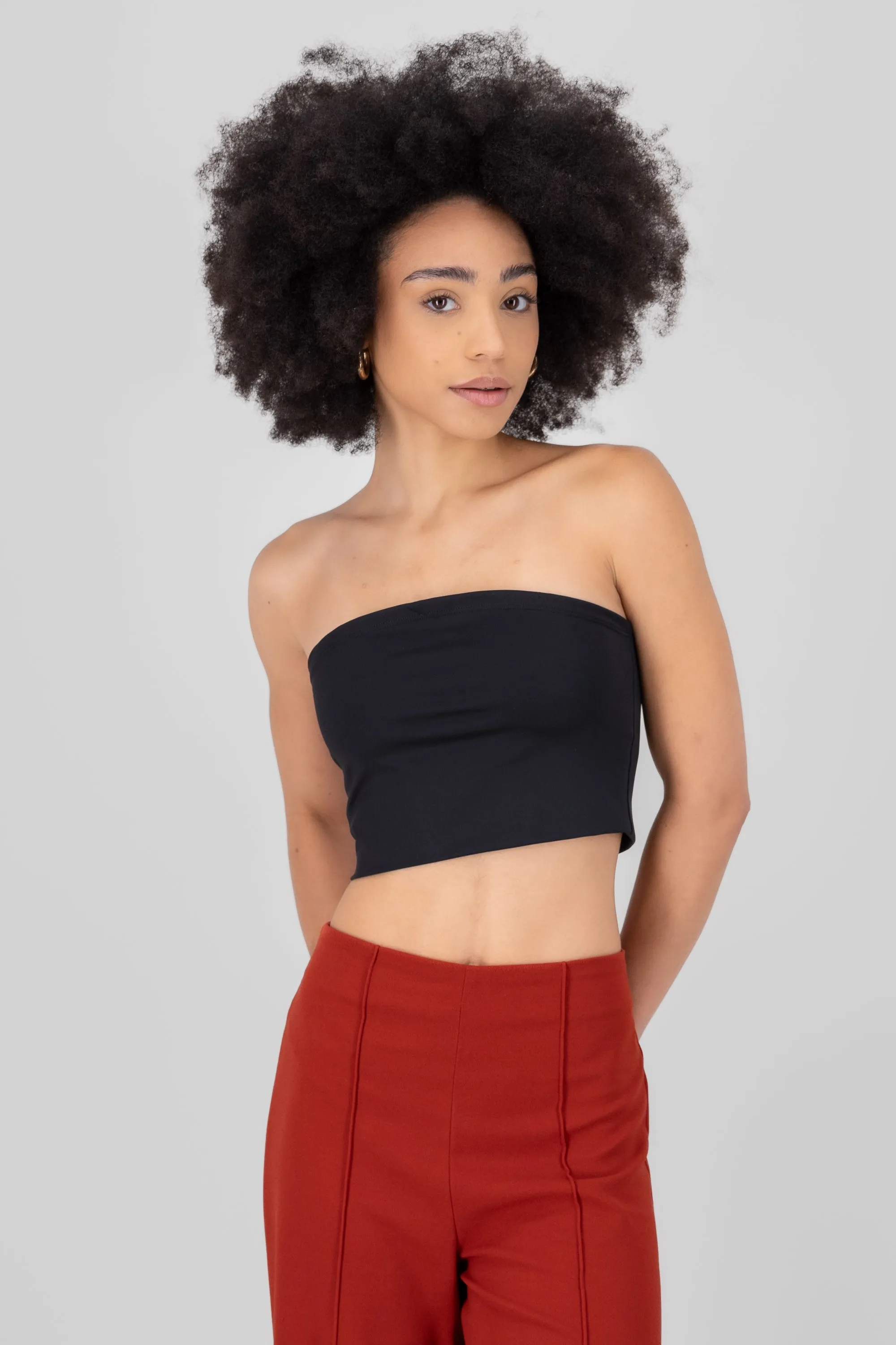 Top strapless drapeado sold by Shasa